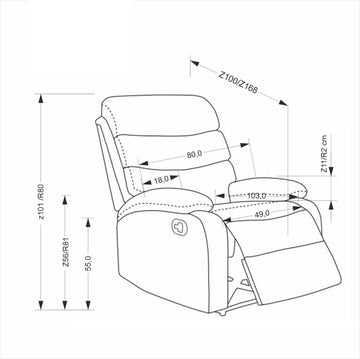Ector relax fotel (bézs)